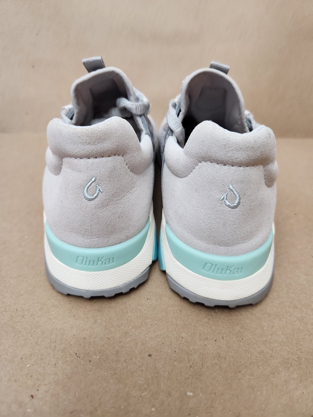 OluKai Wailuku (Sz 6) Breathable Athletic Sneakers Gray Blue Women’s Mesh