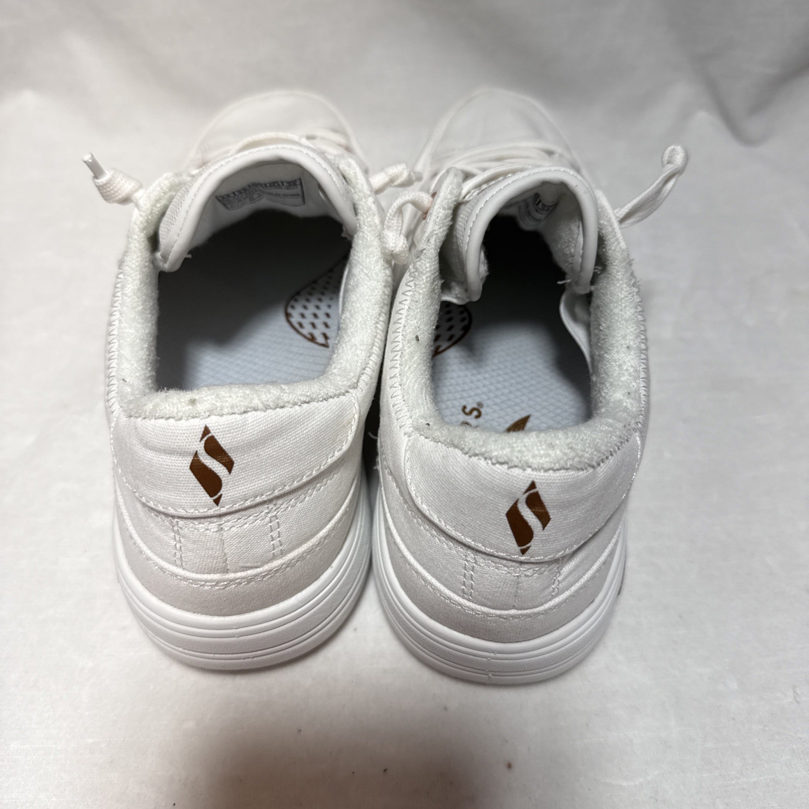 Skechers Women 8.5 Wide Arch Fit Arcade 177190W White Casual Shoes Low CLEAN