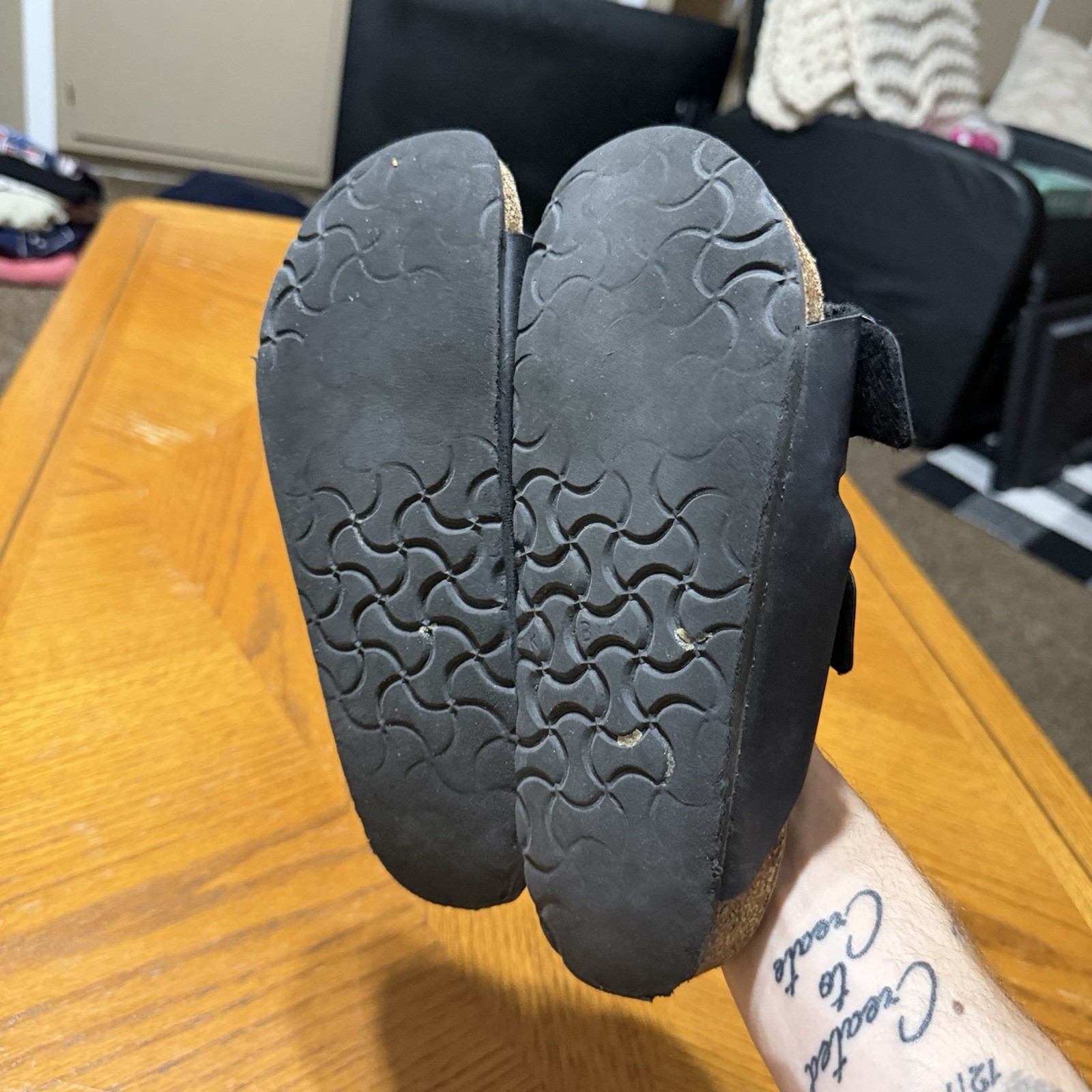 2000s Vintage Birkenstock Arizona Streetwear y2k Black Sandals