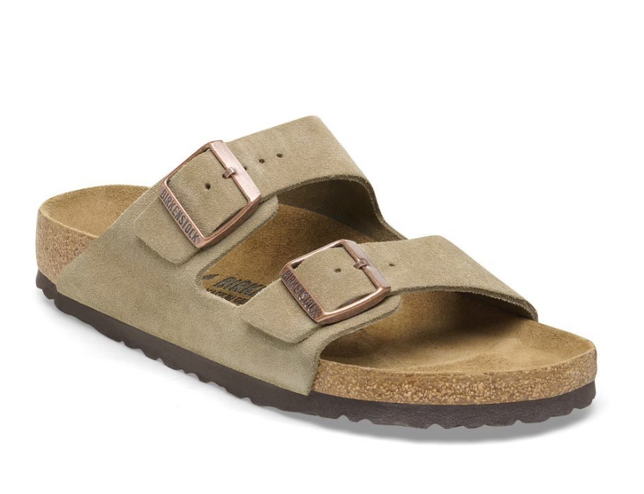 Birkenstock Women’s Arizona Taupe Sandals – Medium/Narrow Fit | Express Deliver