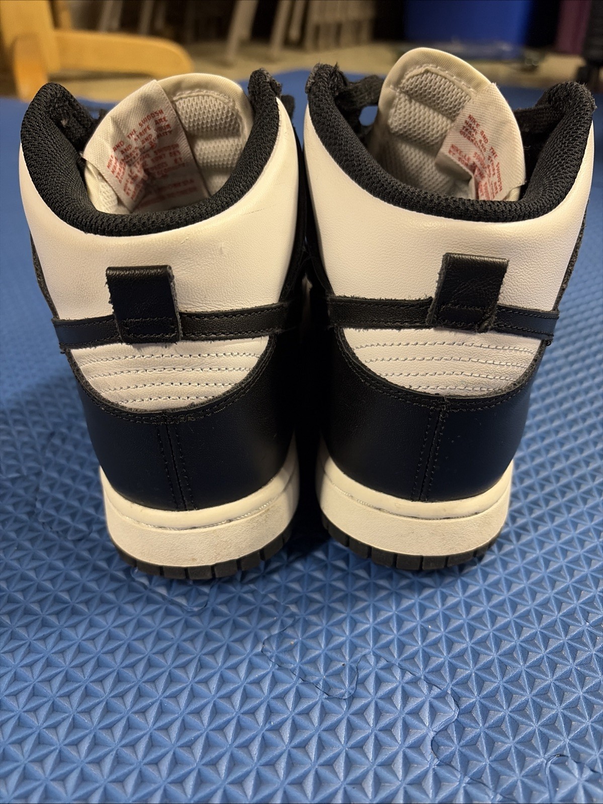Nike Dunk High Shoes Women’s Size 8 Black White Panda Retro Leather DD1869-103