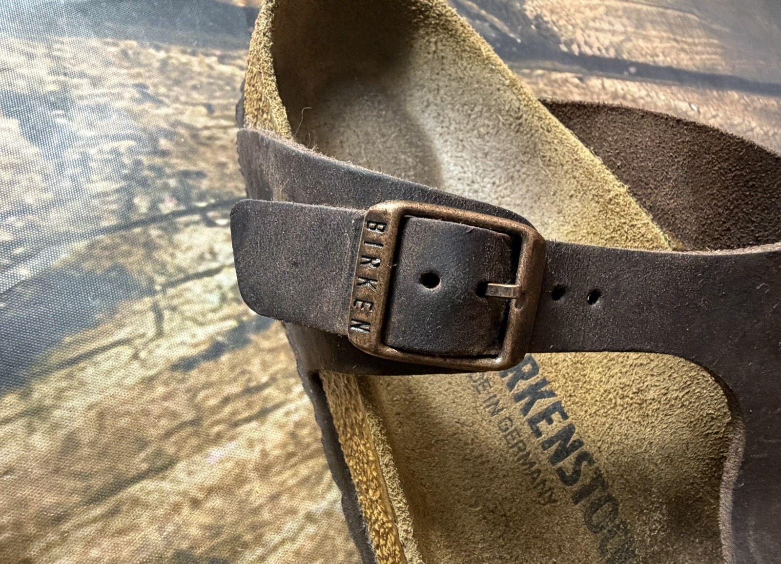 Birkenstock Gizeh Sandal Oiled Leather, 38, US 7, RIGHT SHOE ONLY Amputee