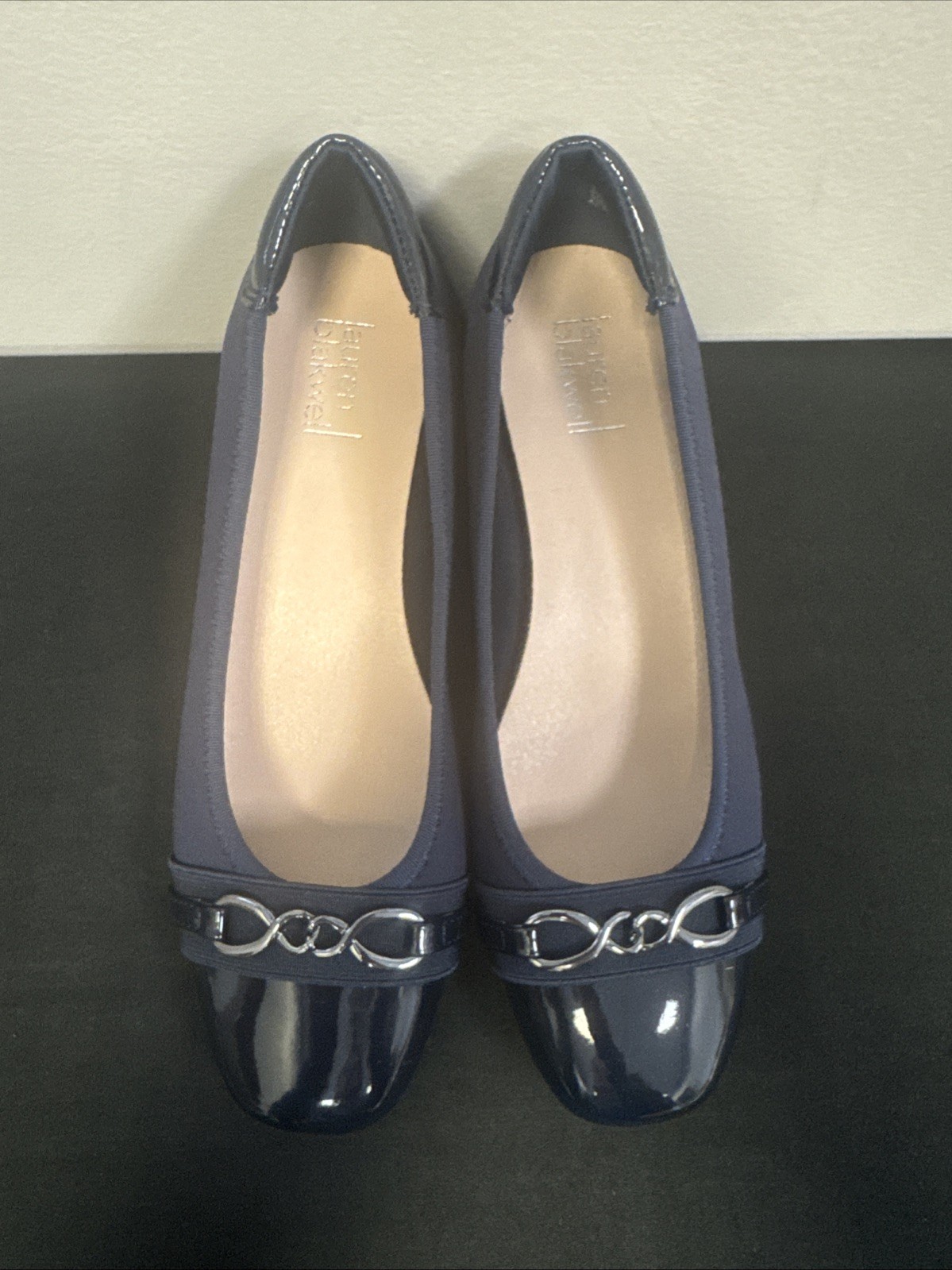 Lauren Blakwell Womens Wedge Shoes Size 9 M Blue