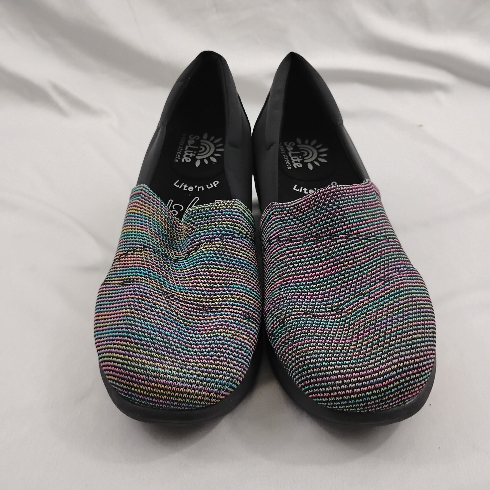 So Lite by Easy Street Lite-Weight Multi-Color Slip-On Loafer Shoe