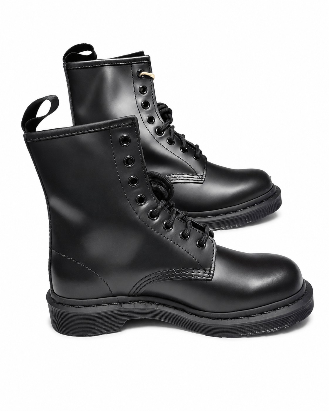 NIB Doc Dr. Martens 1460 Mono Original 8 Eye Leather Boots Black Smooth M5/W6