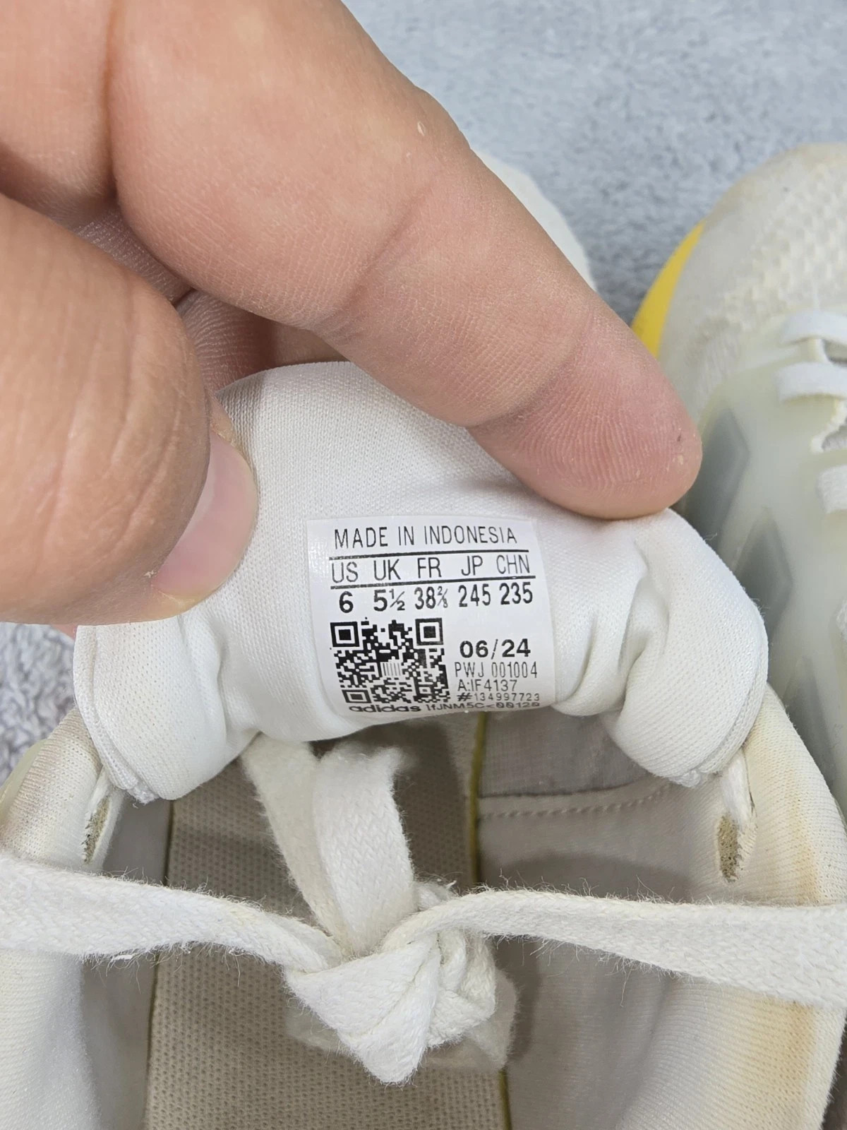 Adidas Womens Runfalcon 5 White Running Shoes Sneakers Size 6