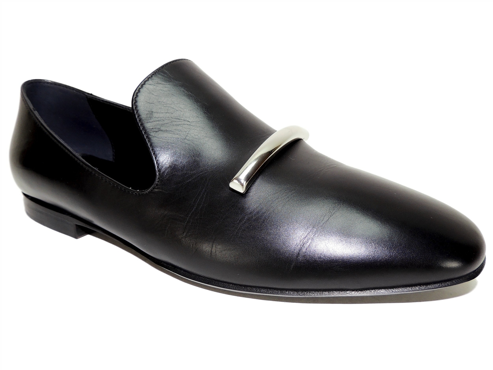 Via Spiga Women’s Tallis Flat Loafers Black Leather Size 6.0 M