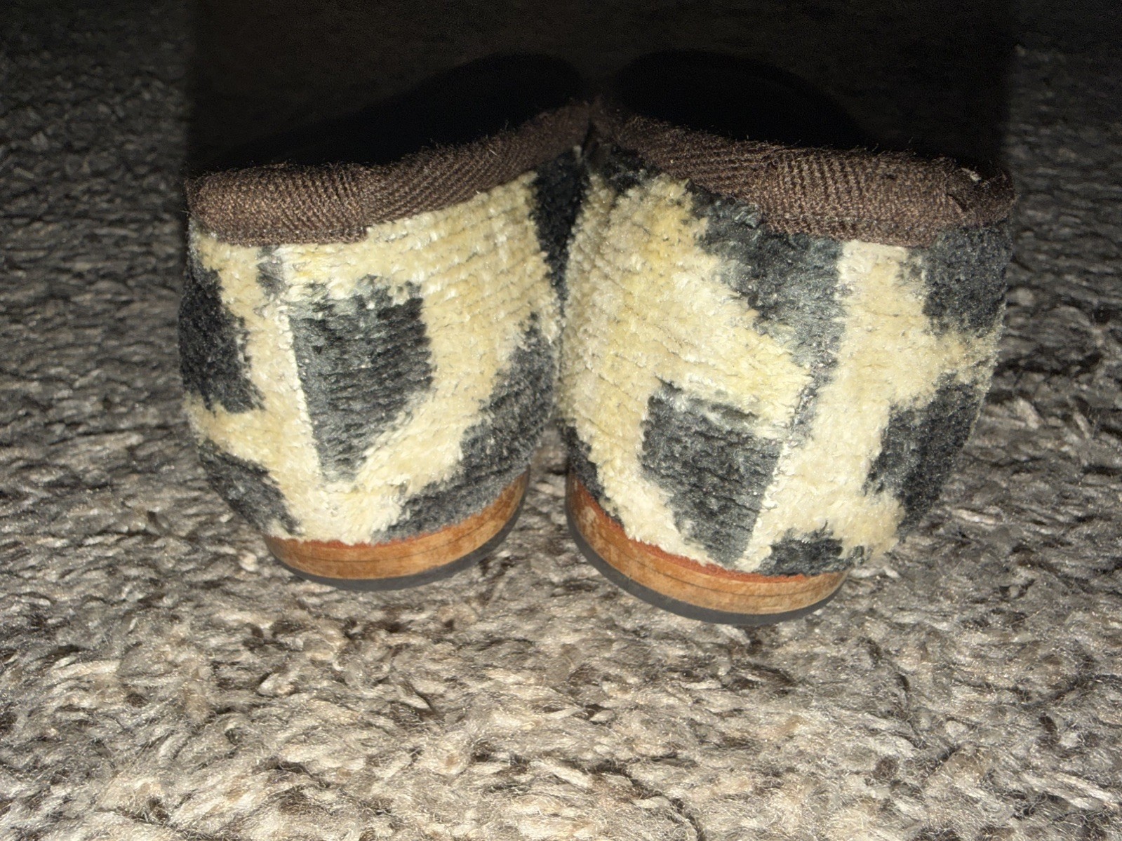 Artemis Design Co Kilim Stitched Wool Loafers Flats Sz 38 Made In Turkey Leopard