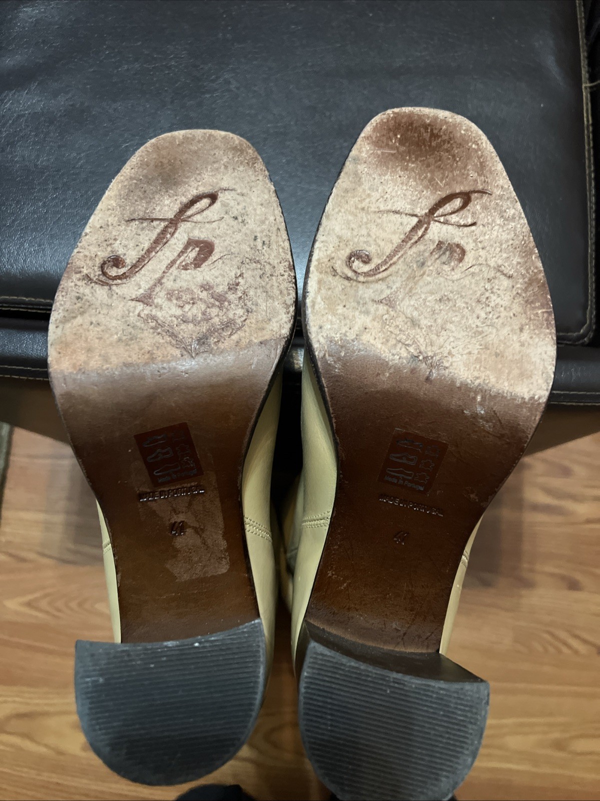 FREE PEOPLE Sz 41 GRAYSON TALL BOOTS IN NATURAL