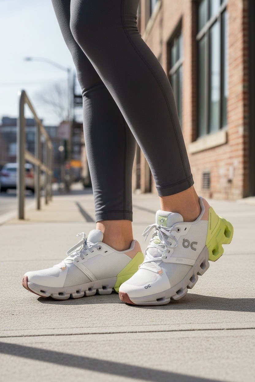 On Cloud Cloudflyer 4 Running Shoes Lace Up White Hay 71.98249 Women’s Size 5