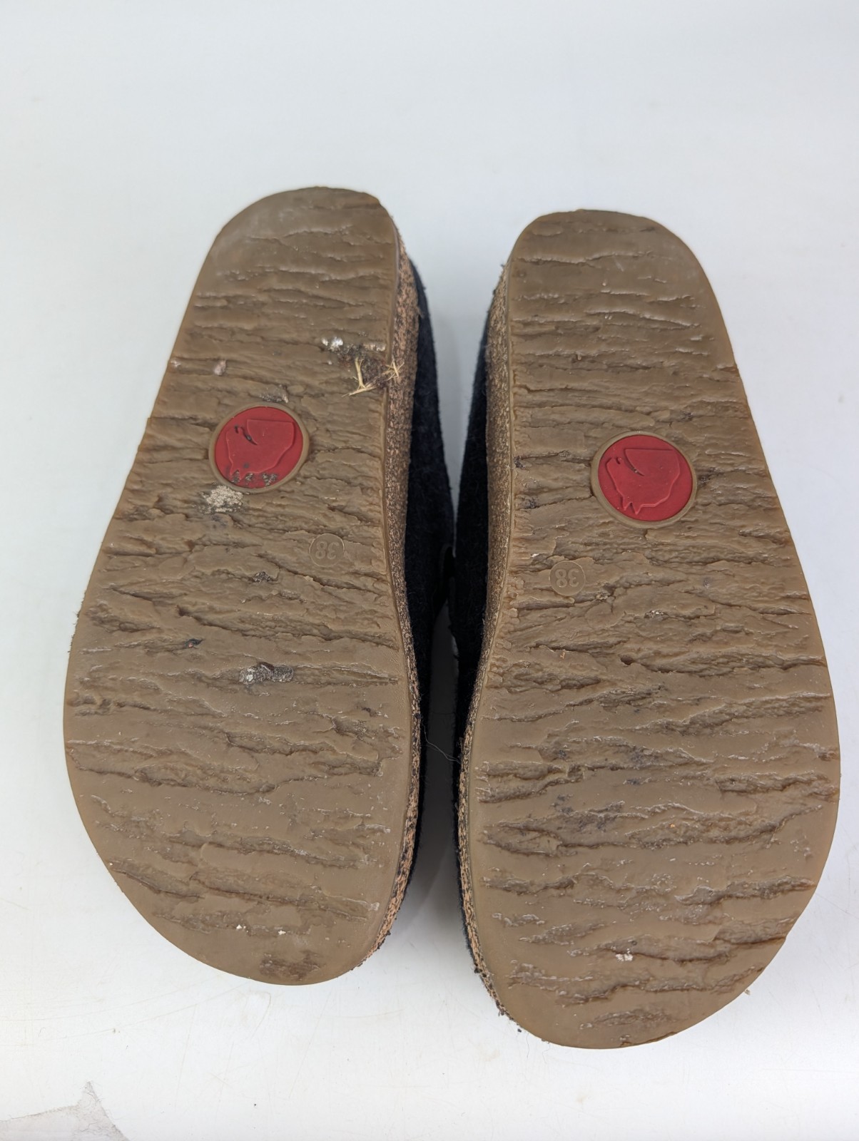 Haflinger Grizzly Buckle Black Wool Clogs Slippers Women’s Size: 38 / 7