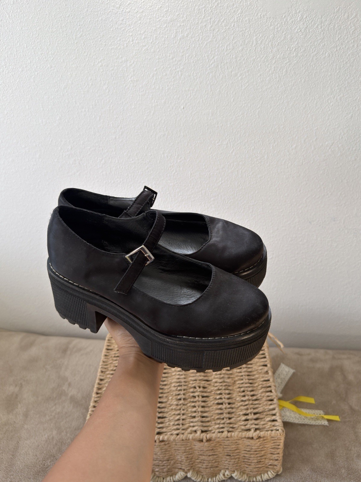 Jeffrey Campbell Women’s Black Mary Jane platforms 8.5