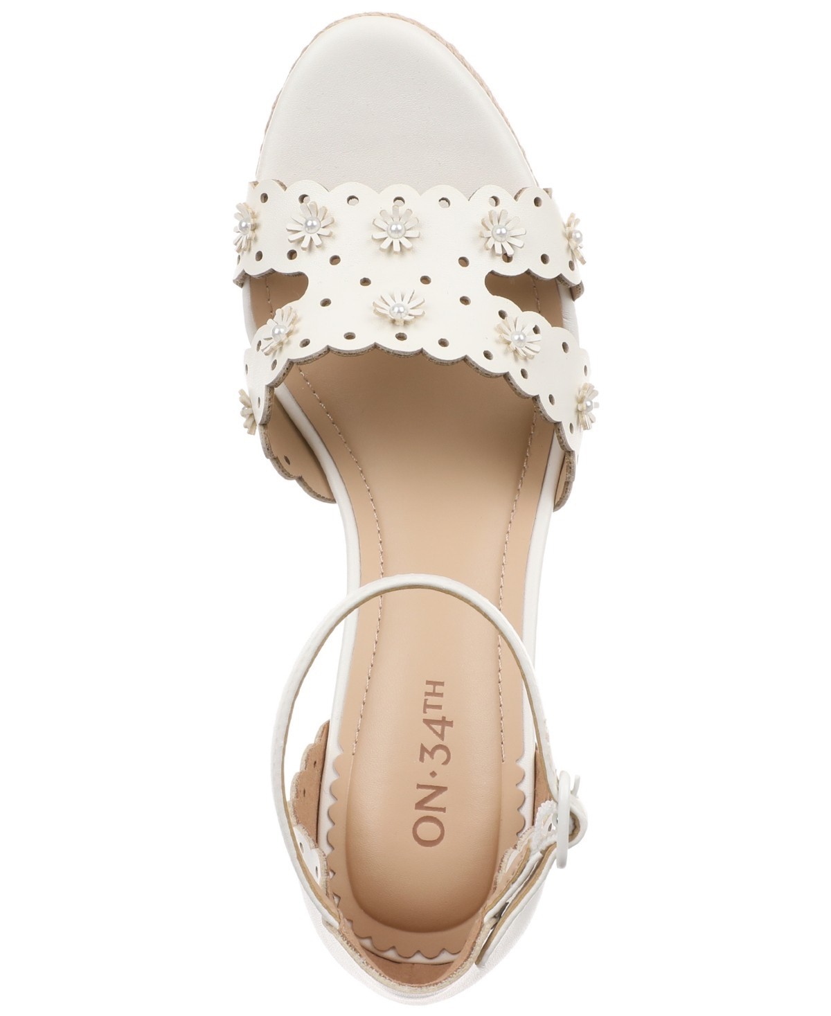 On 34th Women’s Theodoree Espadrille Wedge Sandals, Exclusively at Macy’s White