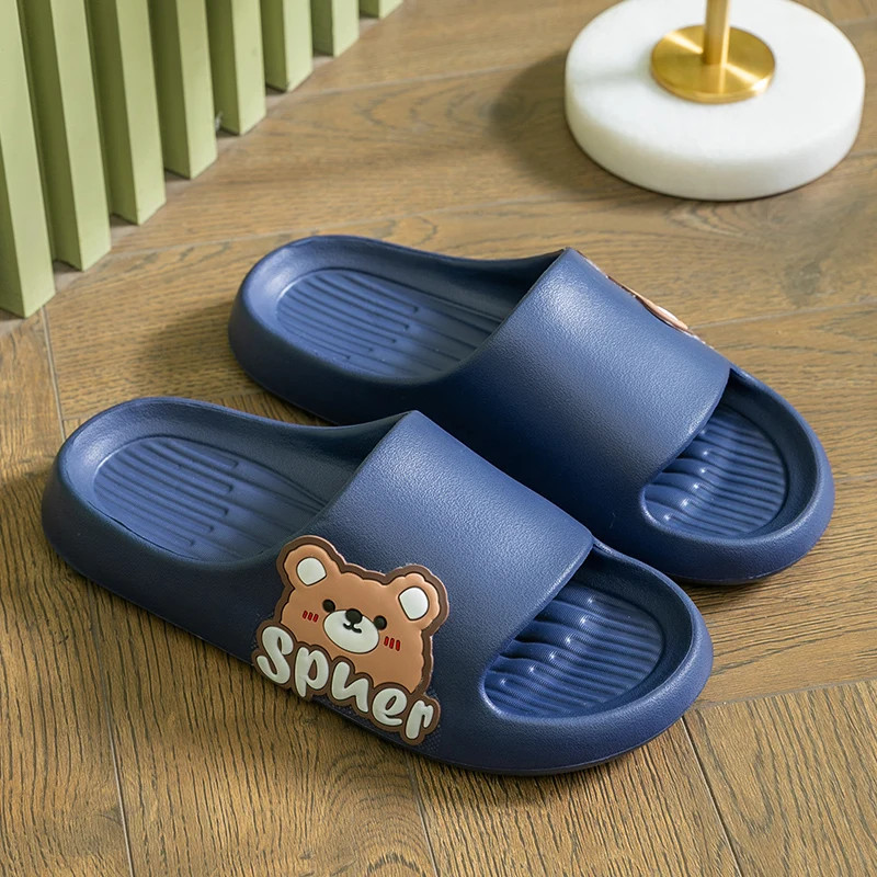 Women wearing slippers for summer outings, new indoor home, bathroom, anti slip