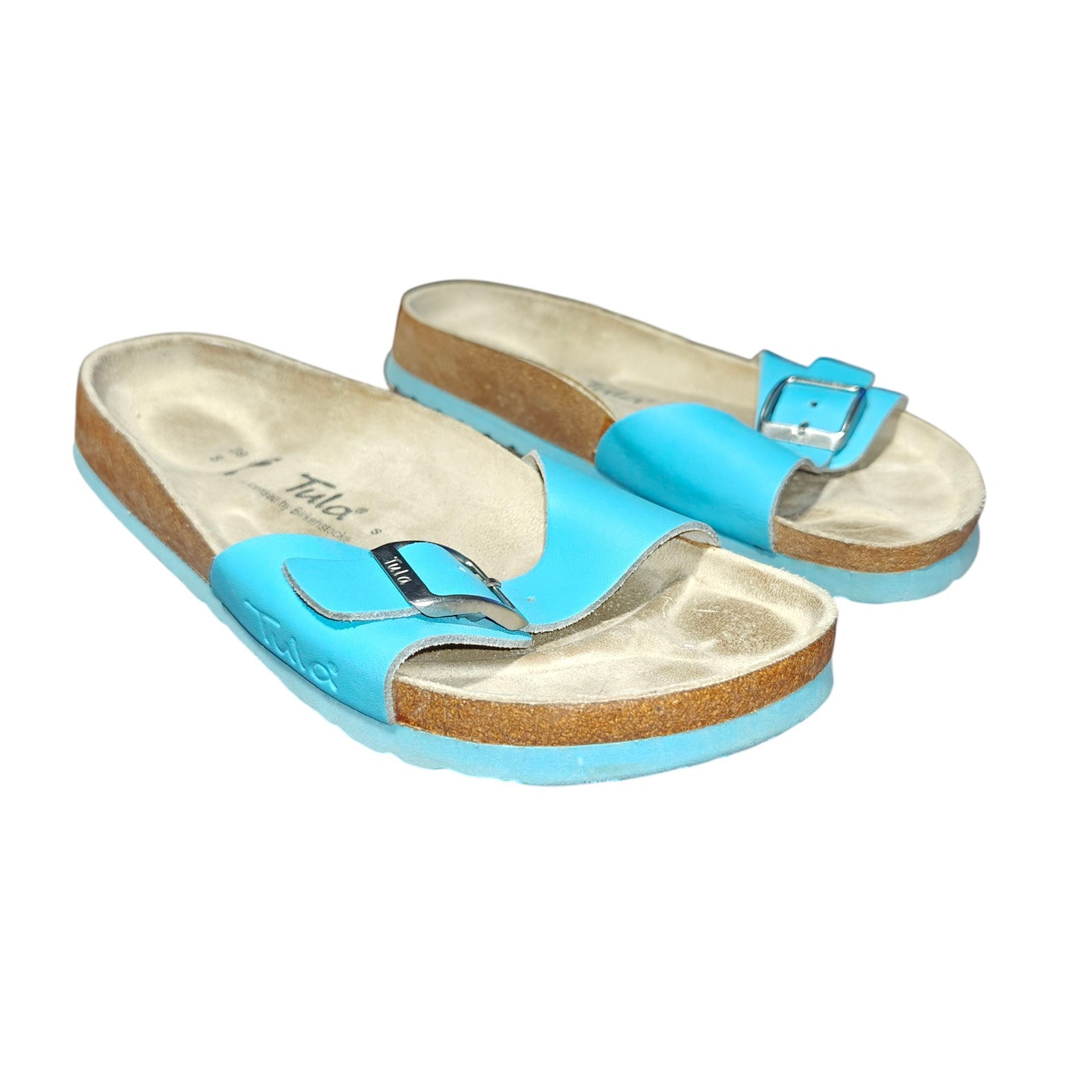 Tula Madrid By Birkenstock Sandals Slide Blue Casual Slip On Women’s Size 8