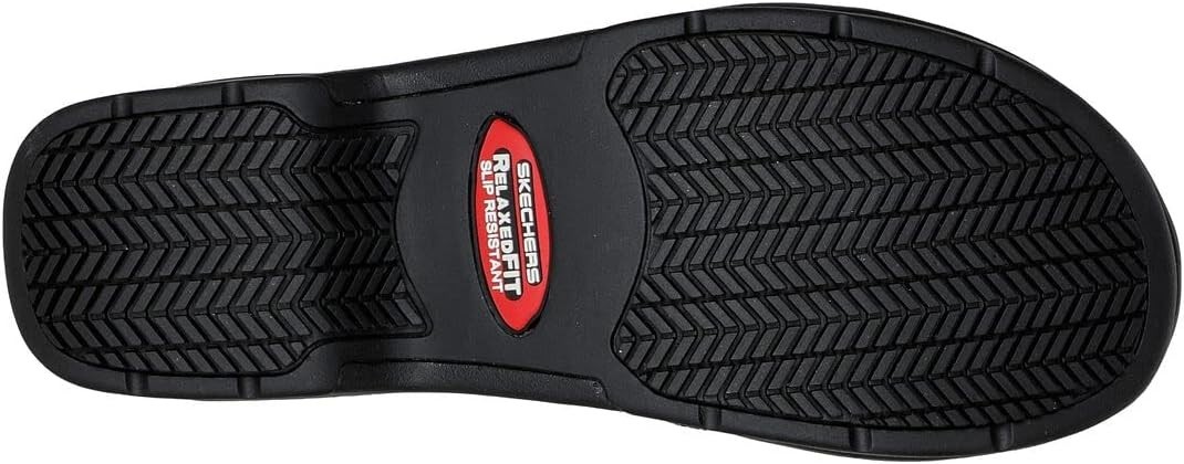 Skechers Upswep SR Clog Womens Work Relaxed Fit Slip Resistant Black/Multi