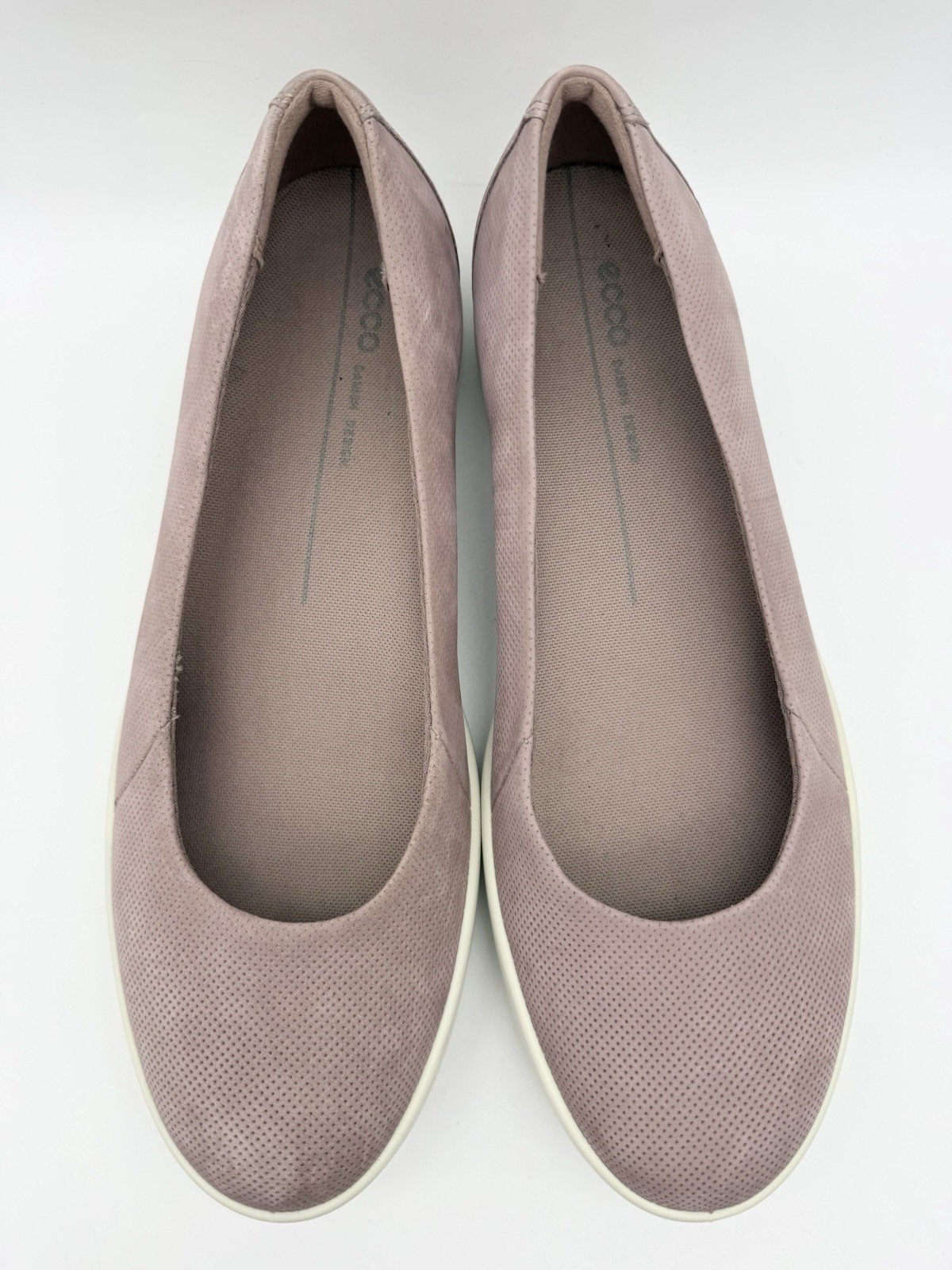 ECCO Women’s US 10/10.5 EU 41 Dusty Rose Suede Barentz Ballerina Slip On Flats