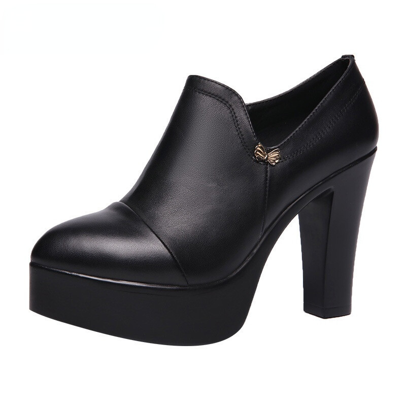 Womens Platform Pointed Toe High Heel Thick Heel Party Pumps Shoes Office New