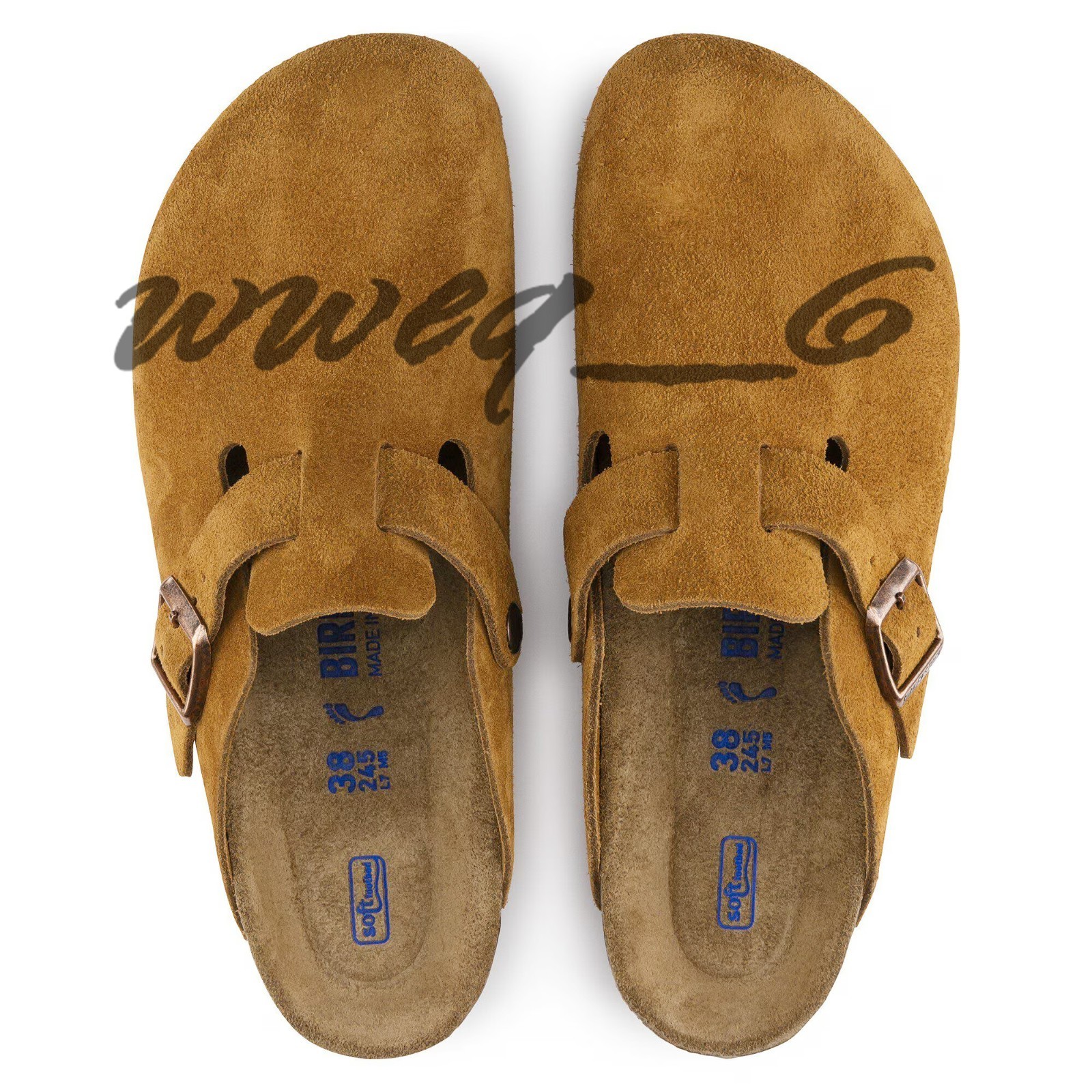 Birkenstock Boston Soft Footbed Suede Leather Clogs Mink Shoes Size EU37-45