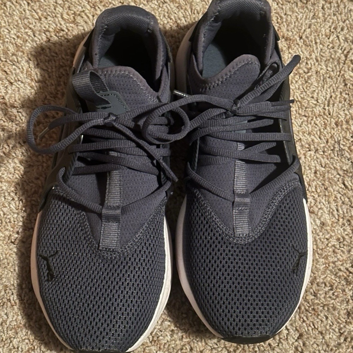 PUMA Navy blue Mesh Low Top Lace Up Men’s Athletic Sneakers