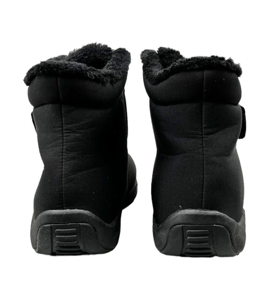 Propét Women’s W4416 Madison Waterproof Ankle Strap Boots Black Size 10XX (4E)