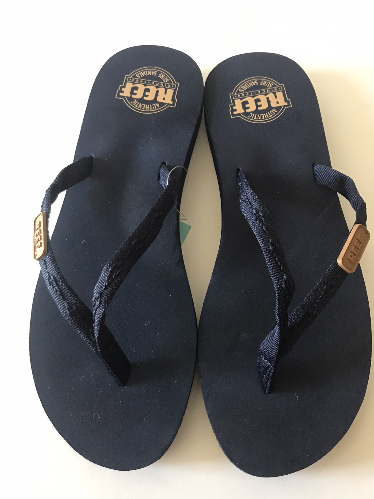WOMEN’S REEF NAVY BLUE/NAVY BLUE GINGER BEACH/POOL FLIP FLOP SANDALS SIZE 10 NWT
