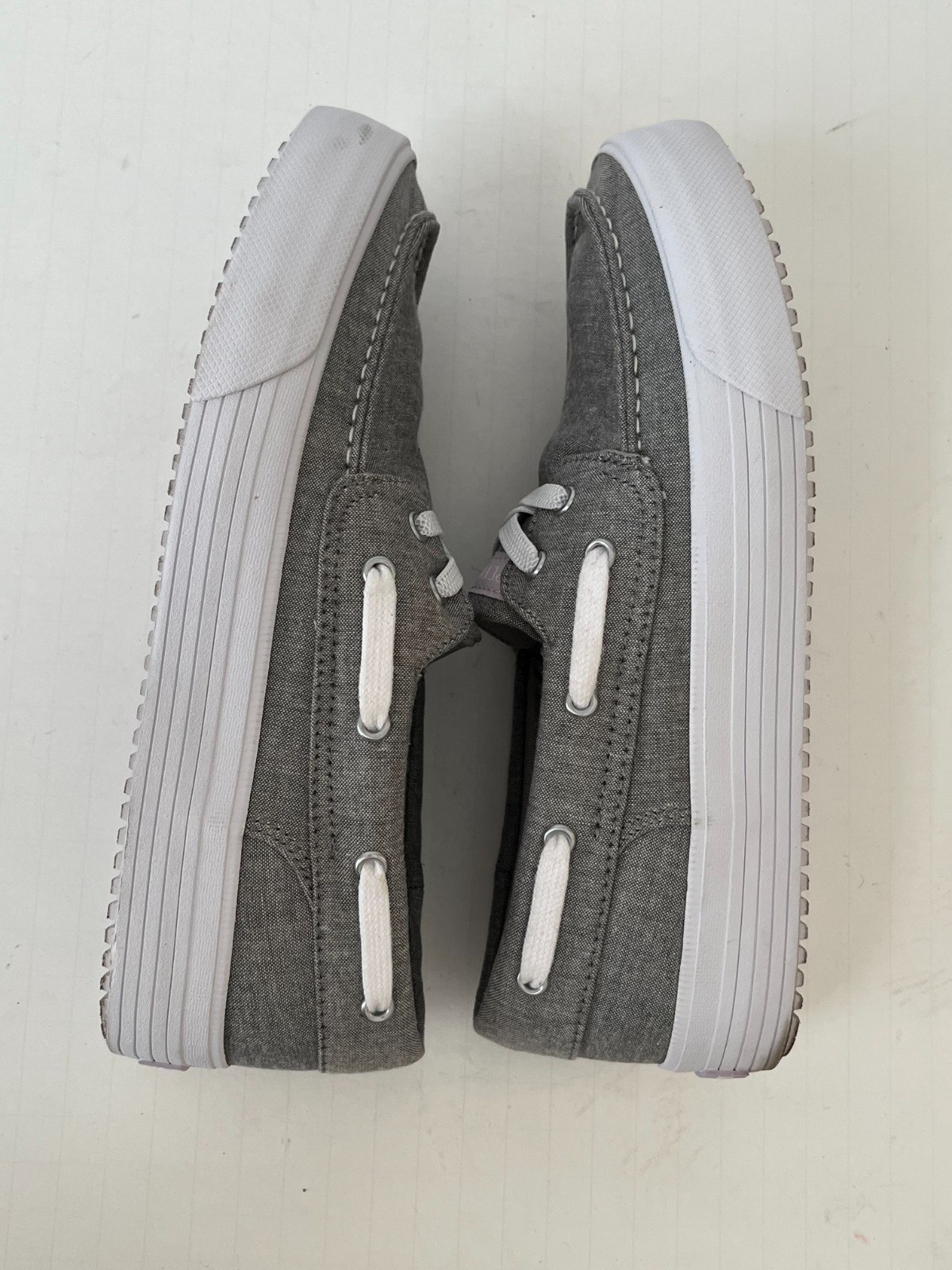 Sperry Top-Sider Bahama 3.0 Grey Platform Sneakers ~ Women’s Size 6M