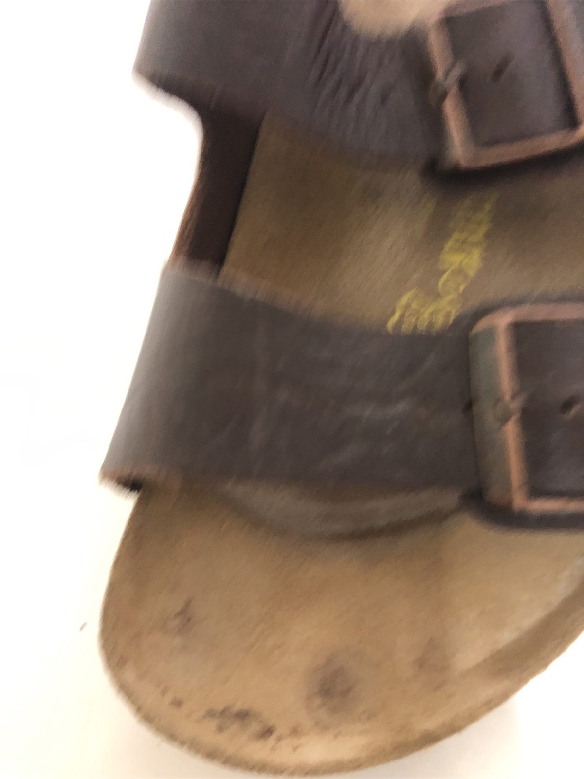 Birkenstock 265 Arizona Chocolate Brown Strappy Buckle Sandal Size 8-8 1/2 EUR 4