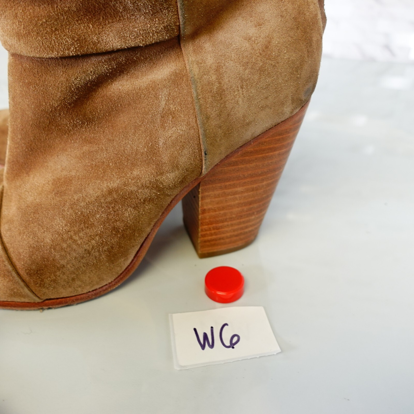 Coastal Cowgirl RAG BONE Boots Womens 6 37 Camel Tan Indie Sleaze Suede Heels