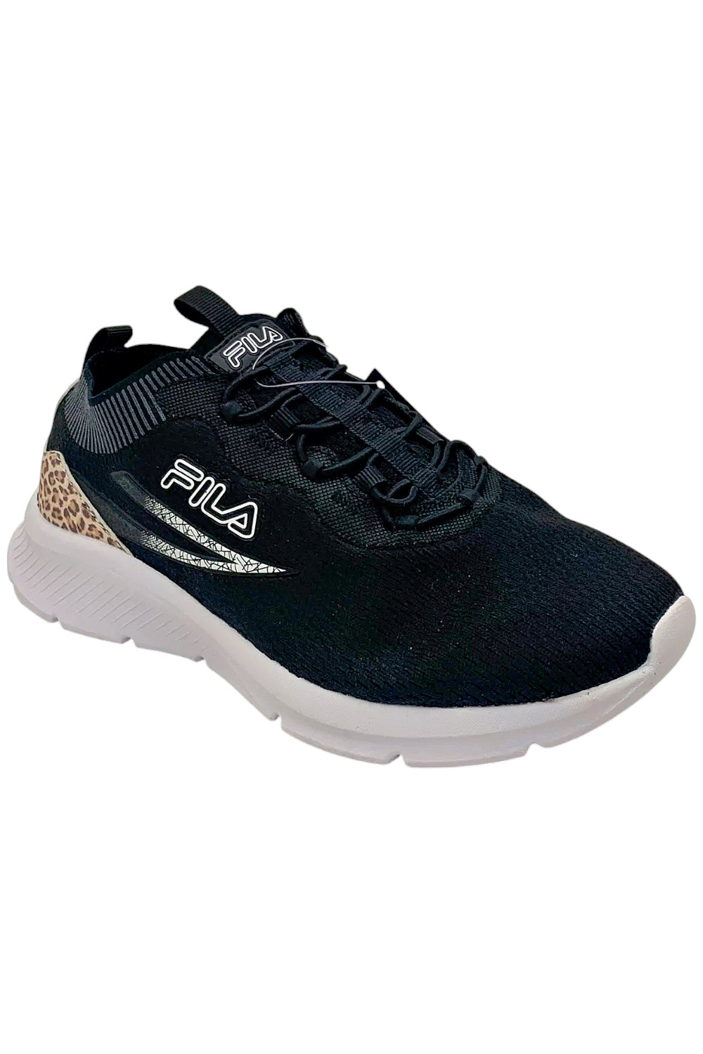 FILA Memory Skyway 3.0 Women’s Air Mesh Sneakers Black/Cheetah