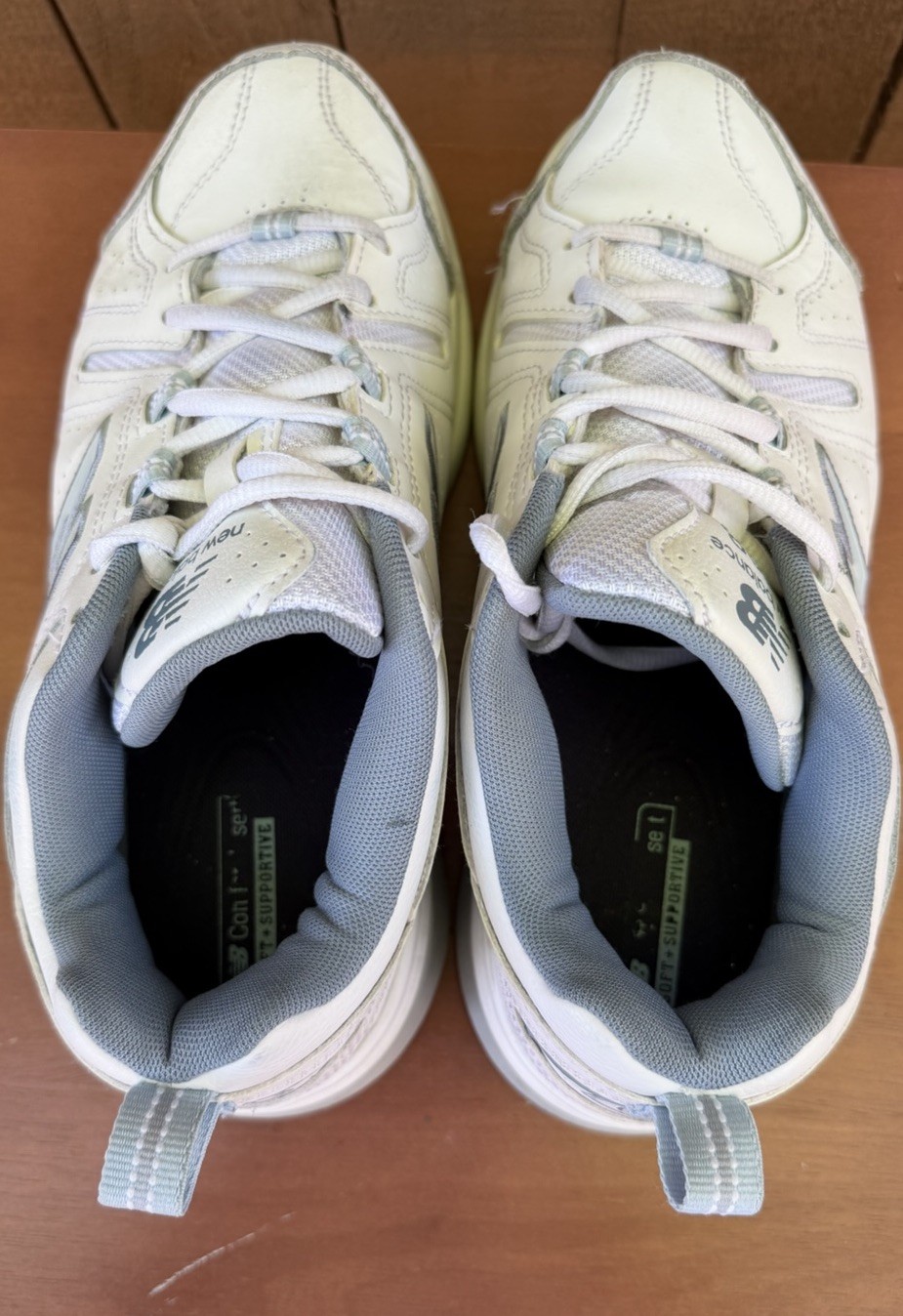 New Balance Women’s 608 V5 Casual Comfort Cross Trainer Shoes White Size 8.5 W