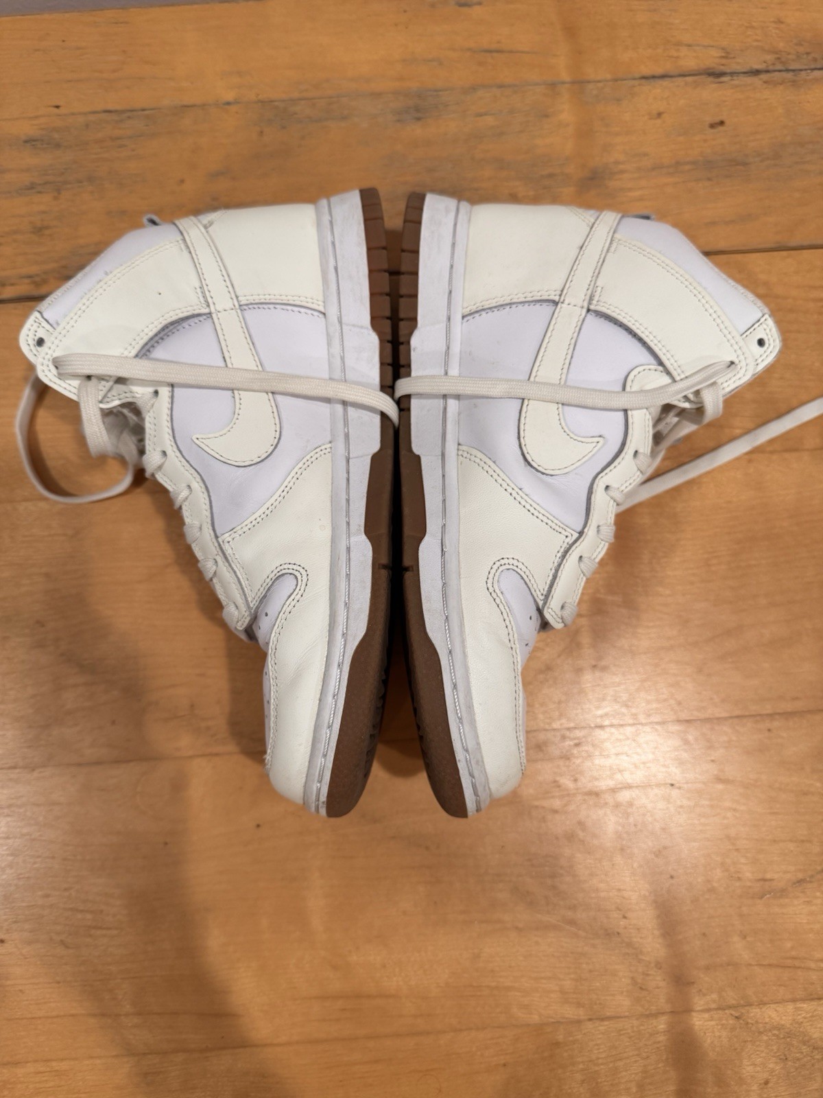 Nike Dunk High White Sail Gum Sneakers W8/M6.5 DD1869-109 Womens 8.5 Men’s 7