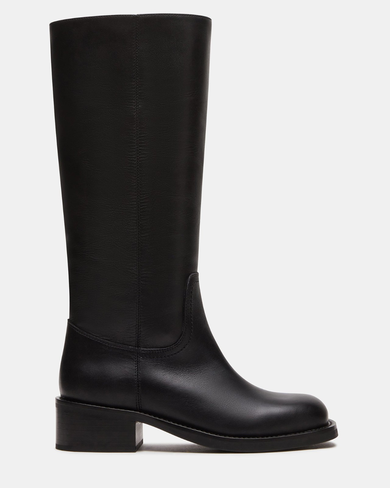NEW Steve Madden Riggs Black Leather Boot womens choose size shoe fashion