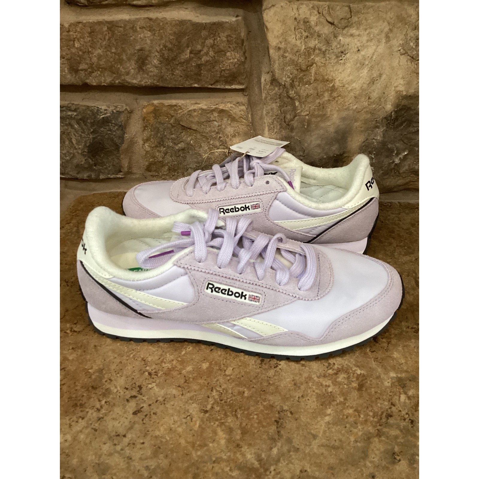 Reebok Classic AZ Womens Lilac Purple Suede Running Sneakers 100211390 Size 8.5