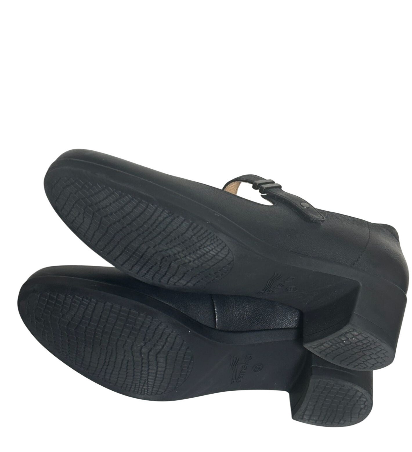 Dansko Black Leather Upper Mary Jane Comfort Shoes Arch Support Size 39 Low Heel