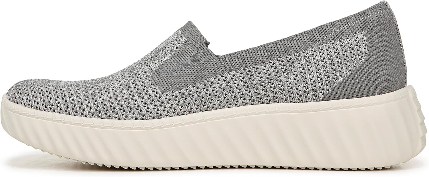 Bzees Women’s Wednesday Modern Graphite Heathered Slip-On Sneakers NW/OB 7.5M