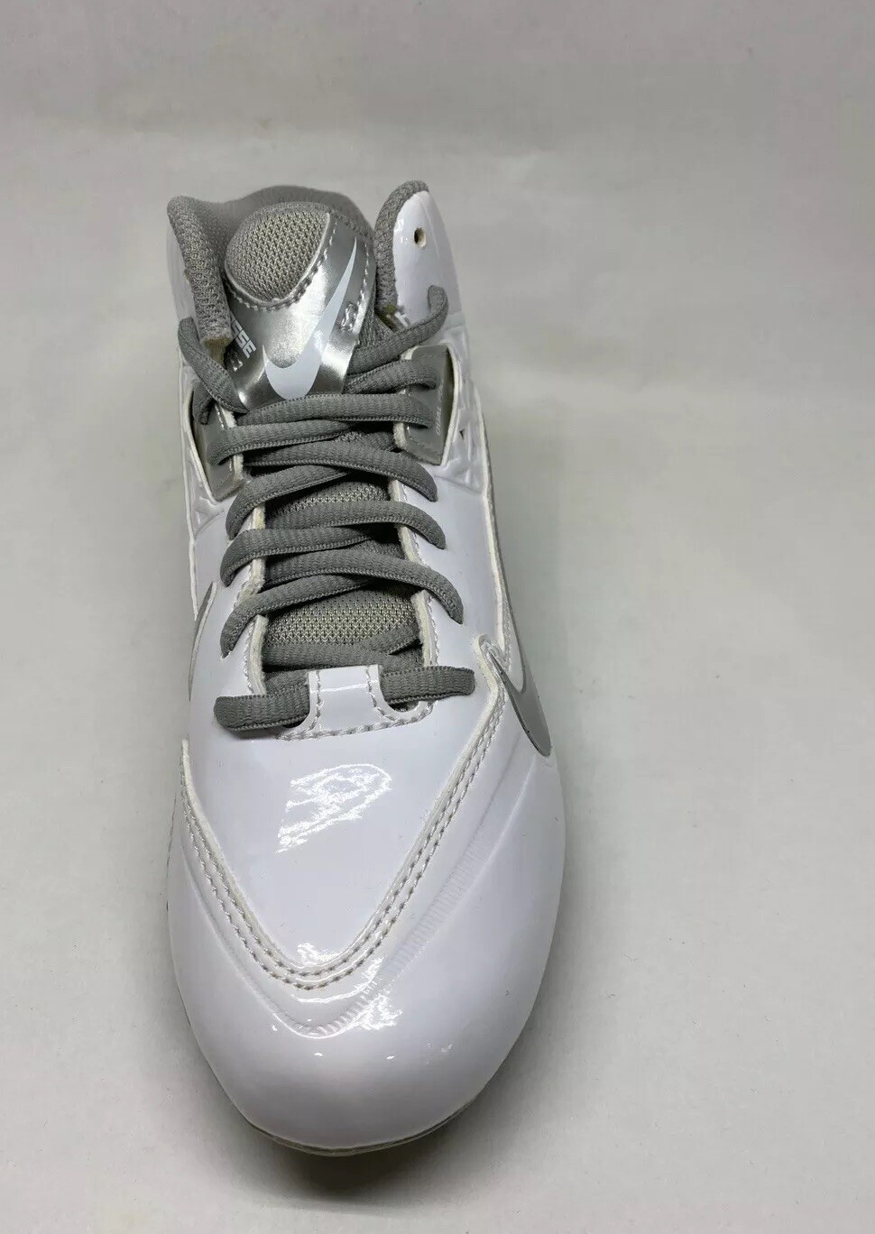Nike Speedlax 4 (GS) Youth Cleat White/Metallic Silver Size 5.5 Y