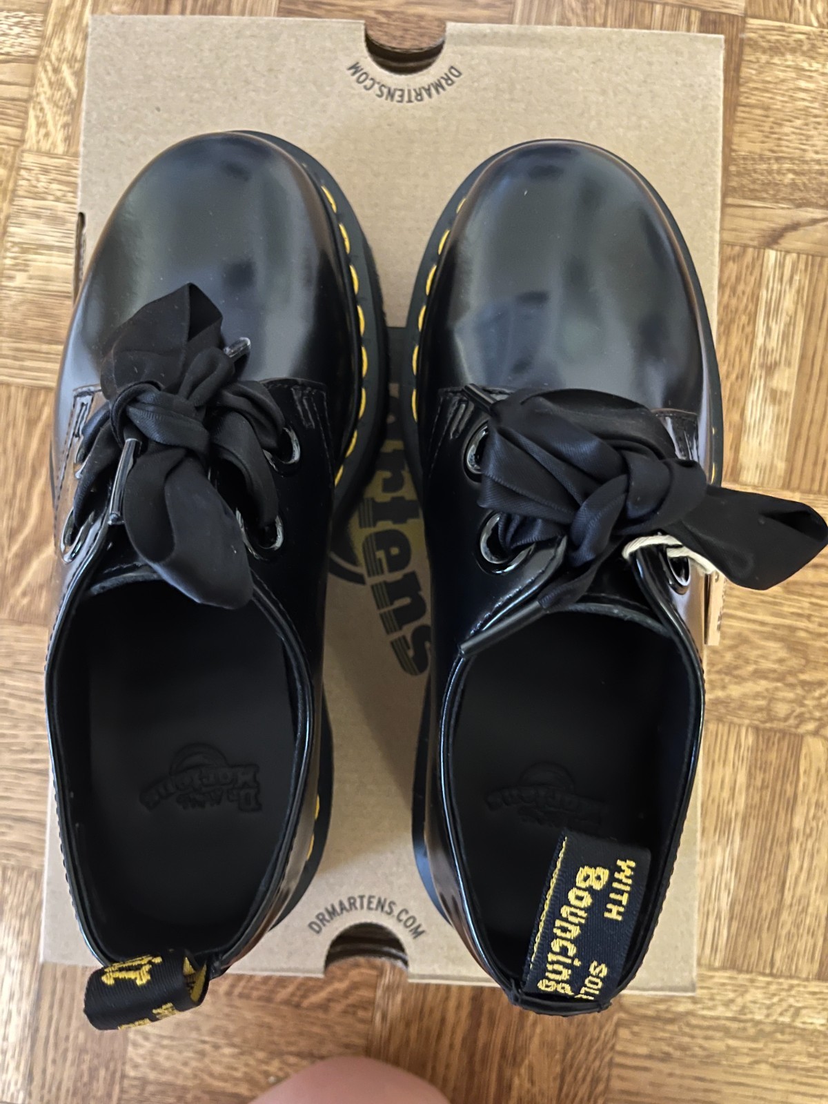 Dr. Martens Holly Leather Platform Shoes US Woman Size 5 UK 3 EU 36 New with Tag