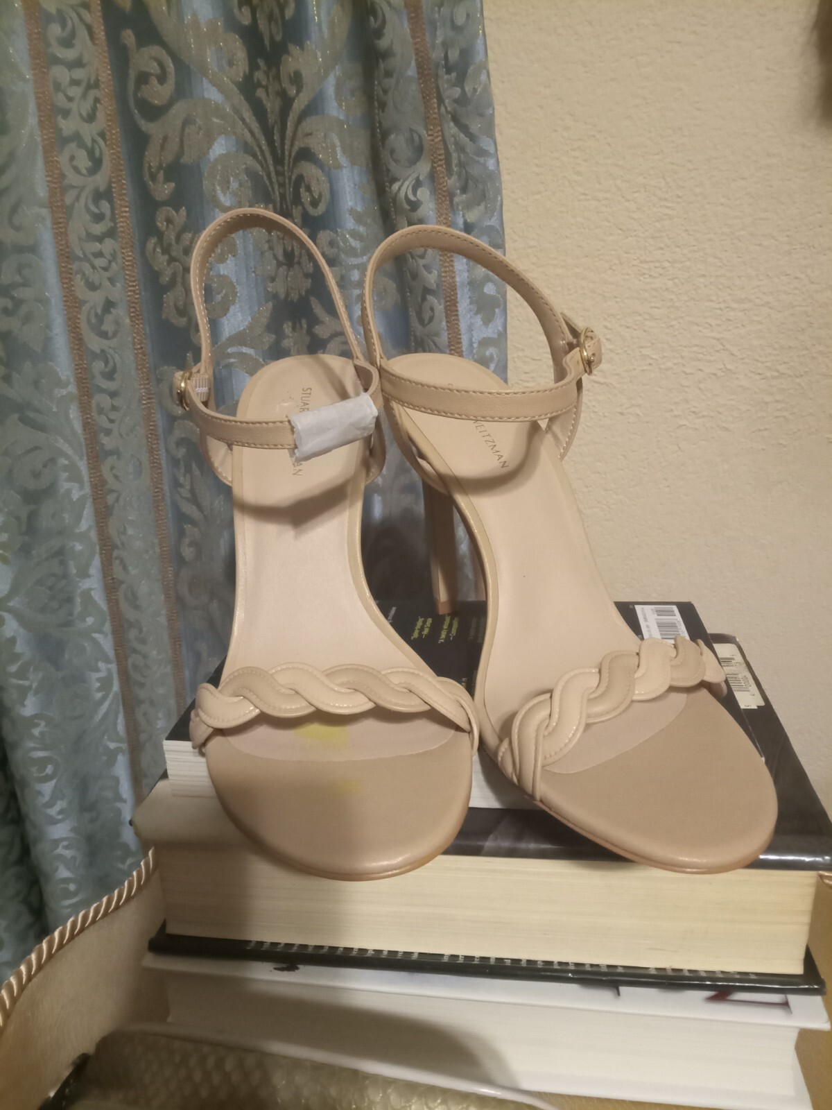 Stuart Weitzman Twistie Sandal Leather Ankle Strap High Heels Size 9.5 $295