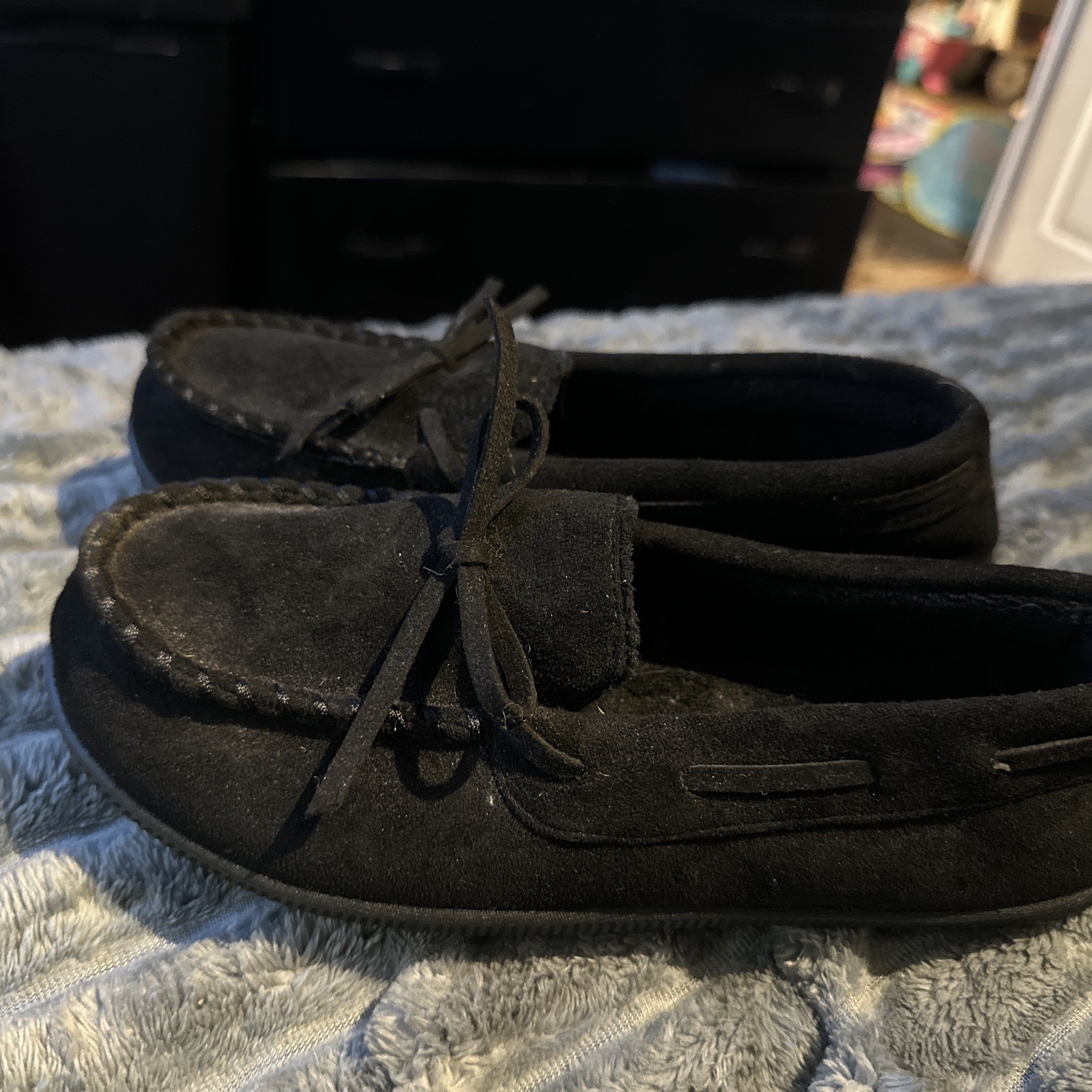 Women’s Size 7 Home Top Black Slippers House Shoes Indoor Outdoor Non Slip