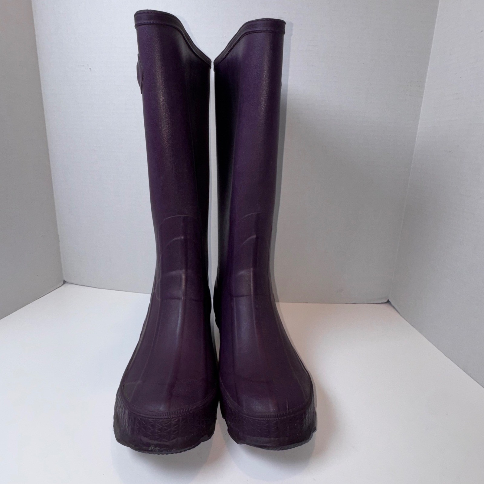LaCrosse Grange Rain Boots Womens 8 Plum Purple 14 Inch Waterproof Rubber 631126