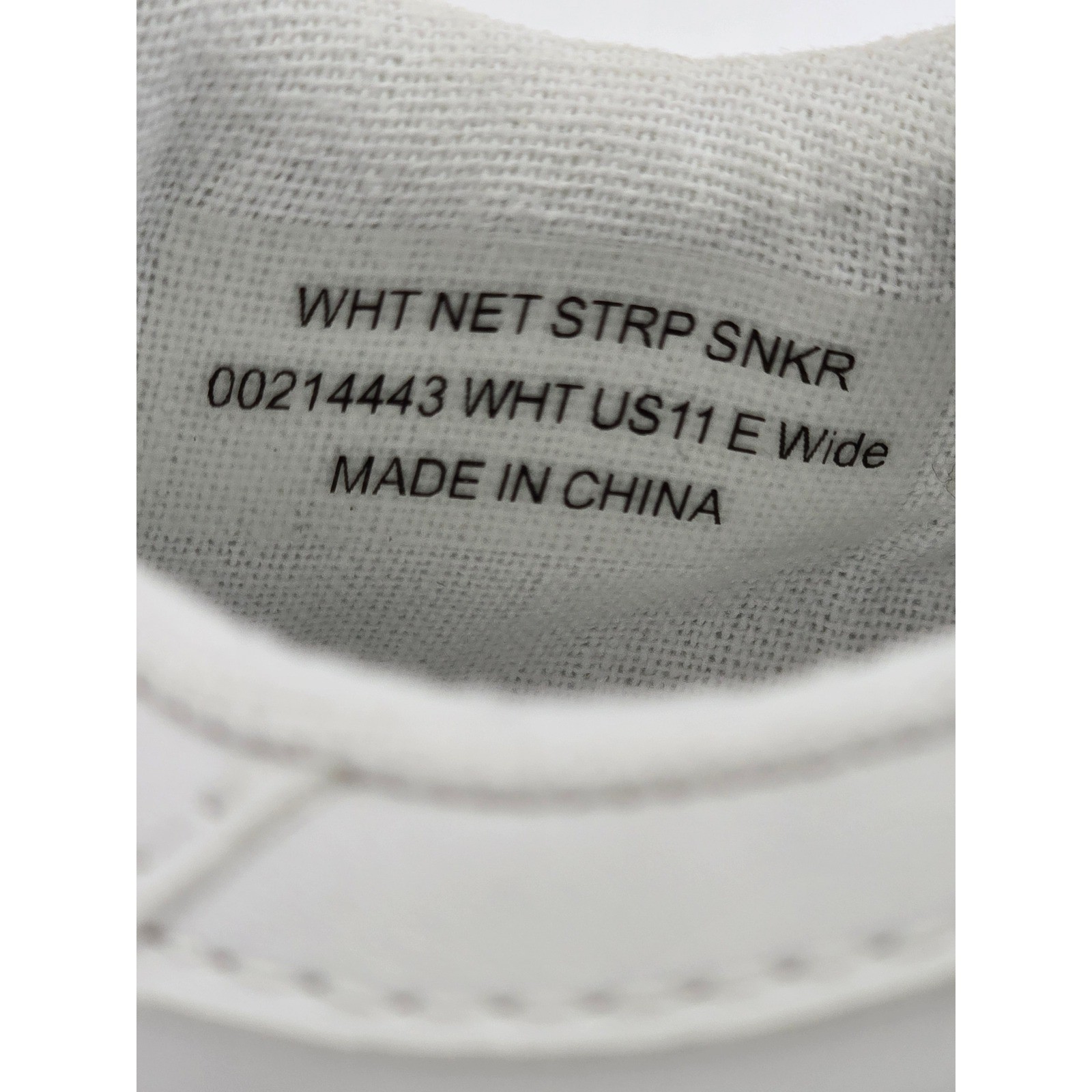 Evans Net Strap Sneaker Womens Size 11 E Wide White Lace Up Casual – Excellent
