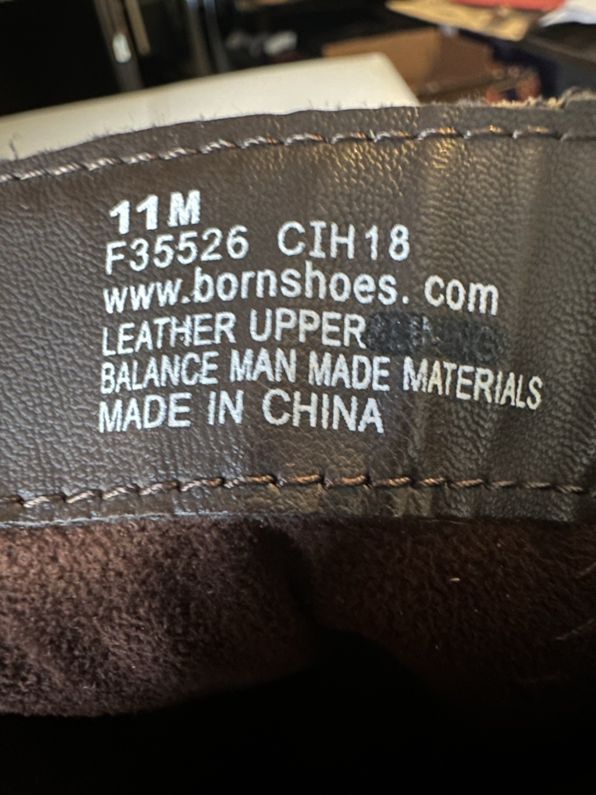 Born F35526 Women’s 11M Tall Brown Leather Boots Knee High Buckle Slouch Zip