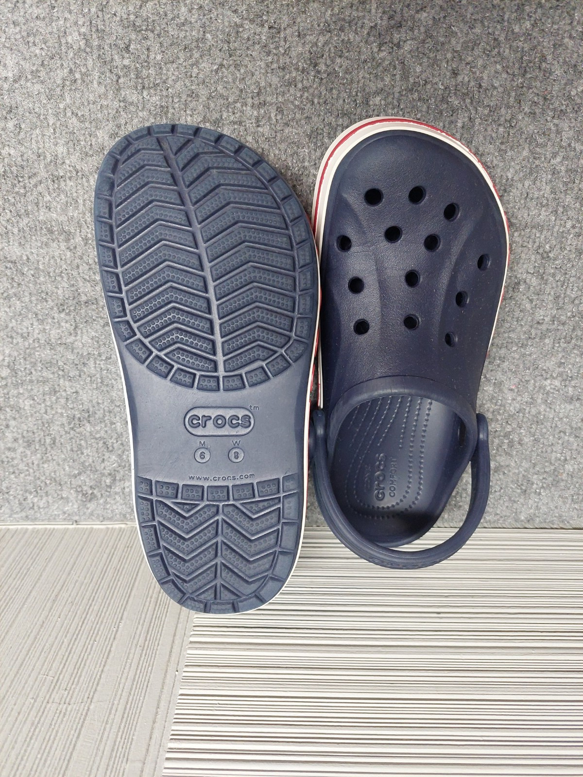 Crocs Bayaband Clogs Women Sandals 8 Blue Closed Toe Slip On Comfortable Outdoor
