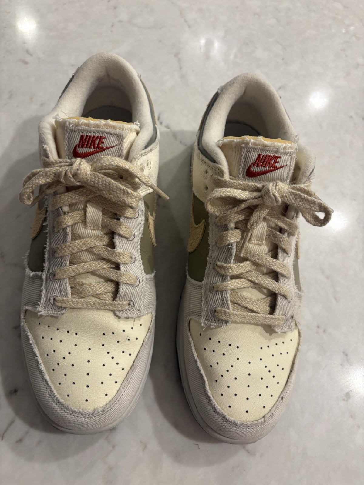 Nike Dunk Low Light Bone Dark Stucco Low Top Women’s Canvas Sneakers