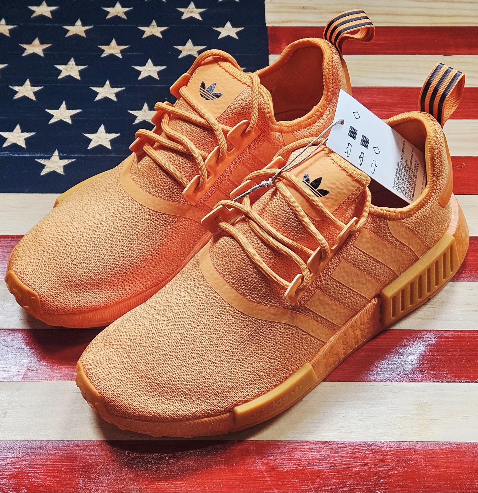 Adidas NMD R1 Women’s Running Shoes Bright Orange MSRP $150 [GV9439]
