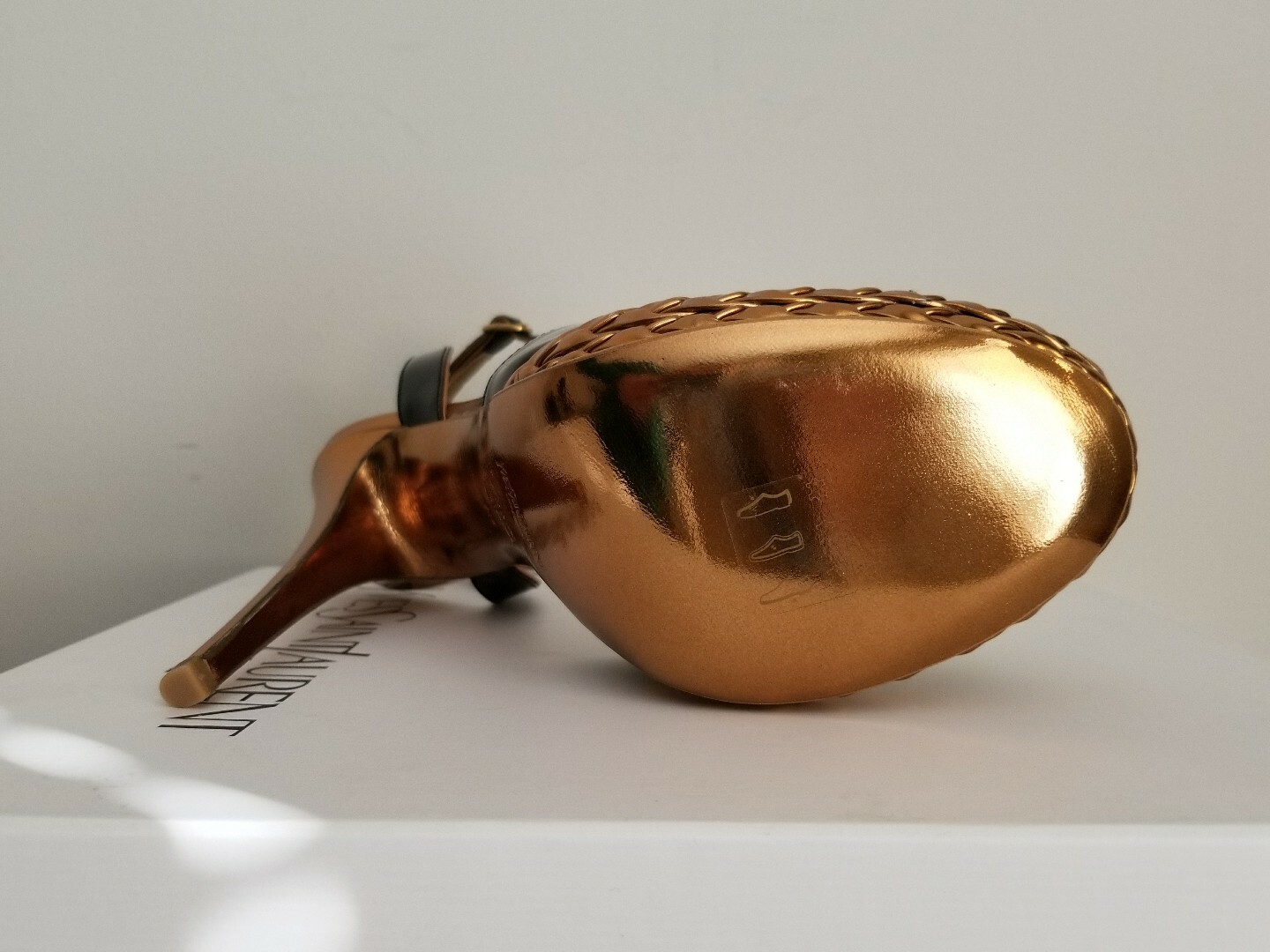 TOM FORD YSL Yves Saint Laurent TRIBUTE Black Patent Bronze EU 39.5 I LOVE SHOES