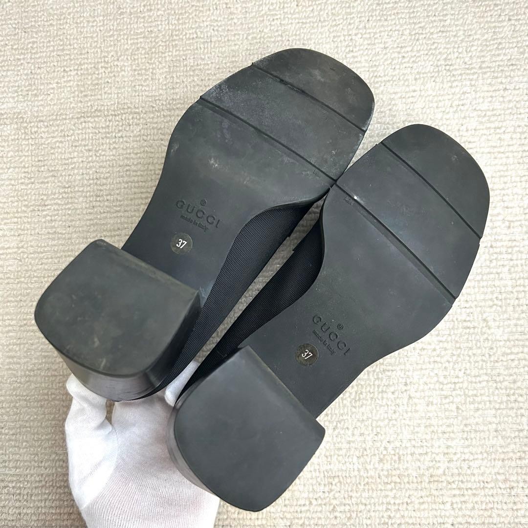 GUCCI Loafers Size 24cm 6.5cm Heel Pre-Owned Classic Style