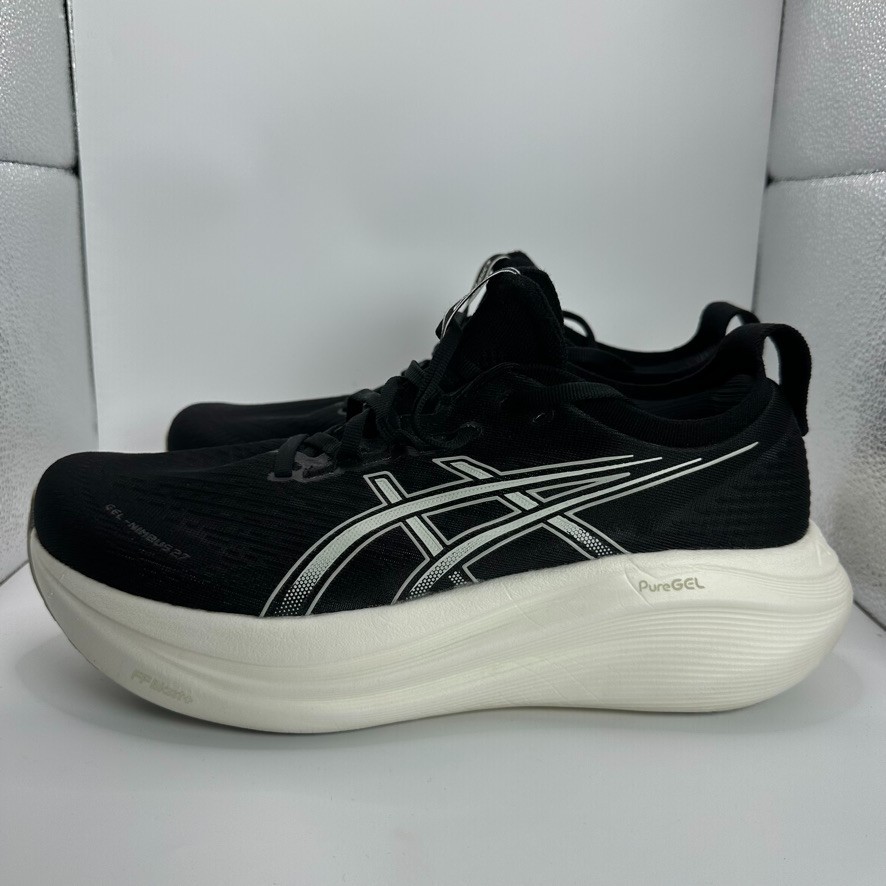 Asics Nimbus 27 Shoes Womens Size 11 Black Running Cushioned Trainer Gym