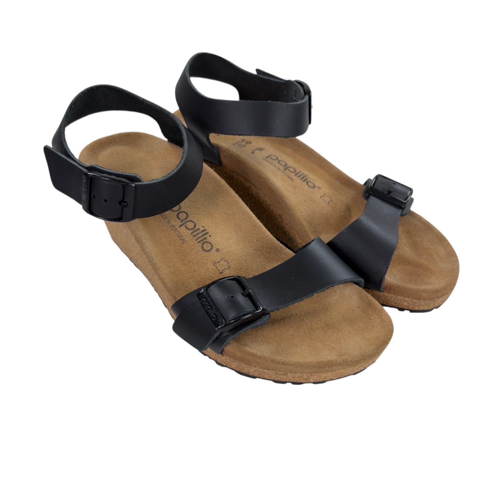 Birkenstock Papillio Soley Wedge Sandals EU 39 – US 8-8.5 Medium/Narrow Black